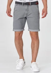 Indicode Chinoshorts Caedmon Grau/Hellgrau/Dunkelgrau
