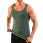 HERMKO Achselhemd Tank Top Herren 3000 Dunkelgrün/Grün