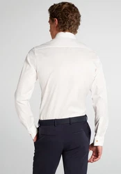Eterna Langarmhemd SLIM FIT NON IRON Weiß/Creme