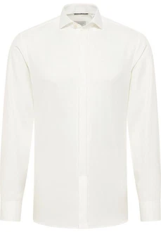 Eterna Langarmhemd SLIM FIT NON IRON Weiß/Creme