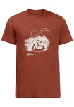 Jack Wolfskin T-Shirt FIND YOUR SPOT Braun/Rot/Dunkelrot/Bordeaux/Orange
