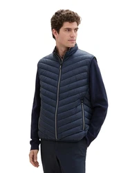 TOM TAILOR Steppweste Hellblau/Blau/Dunkelblau