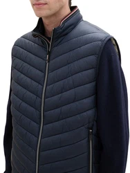 TOM TAILOR Steppweste Hellblau/Blau/Dunkelblau