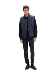 TOM TAILOR Steppweste Hellblau/Blau/Dunkelblau