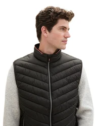 TOM TAILOR Steppweste Schwarz/Grau/Weiß/Dunkelgrau