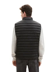 TOM TAILOR Steppweste Schwarz/Grau/Weiß/Dunkelgrau