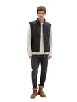 TOM TAILOR Steppweste Schwarz/Grau/Weiß/Dunkelgrau