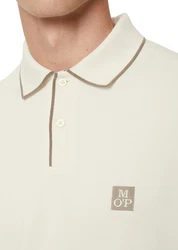 Marc O'Polo Poloshirt in Pique-Qualität Khaki/Beige/Weiß/Creme