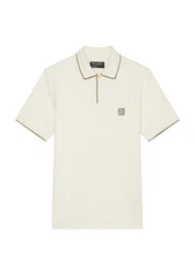 Marc O'Polo Poloshirt in Pique-Qualität Khaki/Beige/Weiß/Creme