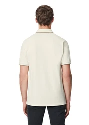 Marc O'Polo Poloshirt in Pique-Qualität Khaki/Beige/Weiß/Creme