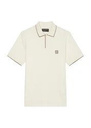 Marc O'Polo Poloshirt in Pique-Qualität Khaki/Beige/Weiß/Creme