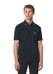 Marc O'Polo Poloshirt in Pique-Qualität Dunkelblau/Hellblau