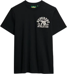 Superdry T-Shirt Embroider Superstate Logo Tee Schwarz