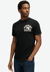 Superdry T-Shirt Embroider Superstate Logo Tee Schwarz
