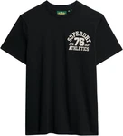 Superdry T-Shirt Embroider Superstate Logo Tee Schwarz