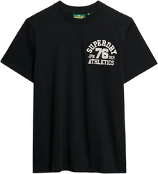 Superdry T-Shirt Embroider Superstate Logo Tee Schwarz
