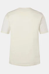 Boston Park T-Shirt Halbarm Druck vorne Khaki/Weiß/Creme/Beige