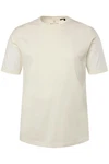 Boston Park T-Shirt Halbarm Druck vorne Khaki/Weiß/Creme/Beige