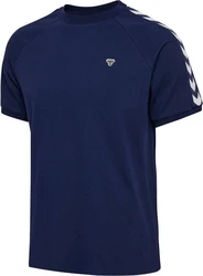 Hummel Sportshirt Hmlarchive Loose T-Shirt Dunkelblau/Blau