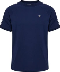 Hummel Sportshirt Hmlarchive Loose T-Shirt Dunkelblau/Blau