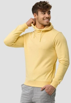 Indicode Hoodie Kapuzenpullover Simpson Gelb/Braun