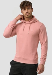 Indicode Hoodie Kapuzenpullover Simpson Rosa/Rot