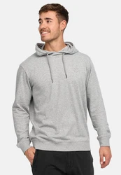 Indicode Hoodie Kapuzenpullover Simpson Grau/Hellgrau