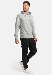 Indicode Hoodie Kapuzenpullover Simpson Grau/Hellgrau