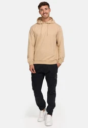 Indicode Hoodie Kapuzenpullover Simpson Khaki/Beige/Braun/Gelb