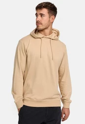 Indicode Hoodie Kapuzenpullover Simpson Khaki/Beige/Braun/Gelb
