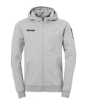 Kempa Sweatjacke Status Kapuzenjacke Grau/Hellgrau