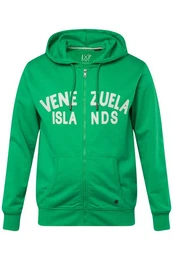 Fleecejacke Hoodie-Jacke Sweat Badges Kapuze bis 8 XL