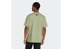 adidas Sportswear T-Shirt FI LOGO T Dunkelgrün/Grün/Neonfarben