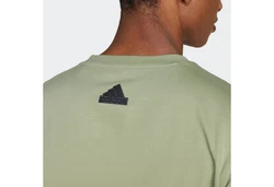 adidas Sportswear T-Shirt FI LOGO T Dunkelgrün/Grün/Neonfarben