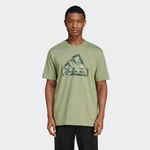 adidas Sportswear T-Shirt FI LOGO T Dunkelgrün/Grün/Neonfarben