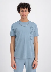 Alpha Industries T-Shirt Embroidery T Blau/Grau/Hellblau