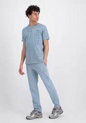 Alpha Industries T-Shirt Embroidery T Blau/Grau/Hellblau