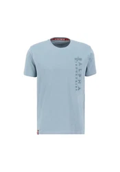Alpha Industries T-Shirt Embroidery T Blau/Grau/Hellblau