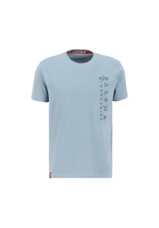 Alpha Industries T-Shirt Embroidery T Blau/Grau/Hellblau