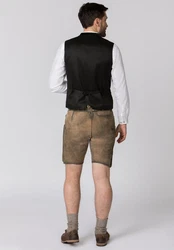 Stockerpoint Trachtenlederhose Artur Khaki/Braun/Dunkelbraun