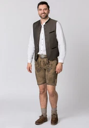Stockerpoint Trachtenlederhose Artur Khaki/Braun/Dunkelbraun