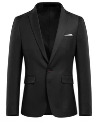 Allthemen Anzug zweiteiliger Businessanzug Slim Fit Schwarz/Dunkelgrau