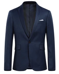 Allthemen Anzug zweiteiliger Businessanzug Slim Fit Dunkelblau