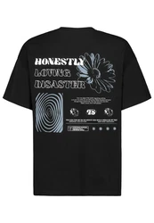 SUBLEVEL T-Shirt mit Backprint Schwarz
