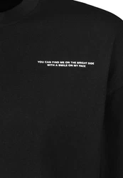 SUBLEVEL T-Shirt mit Backprint Schwarz