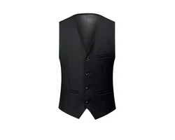 Allthemen Anzug Set Slim Fit ein Knopf Anzug für Hochzeit und Business Schwarz/Dunkelgrau