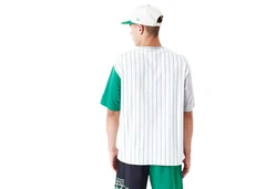 New Era T-Shirt NBA Boscel Half Pinstrip weiß/grün