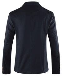 Allthemen Herren Sakko Slim Fit Sportsakko Dunkelblau/Hellblau/Blau