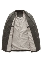 Allthemen Herren Sakko Slim Fit Sportsakko Khaki/Dunkelgrün/Grau/Dunkelgrau/Braun