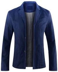 Allthemen Herren Sakko Slim Fit Sportsakko Dunkelblau/Blau/Hellblau